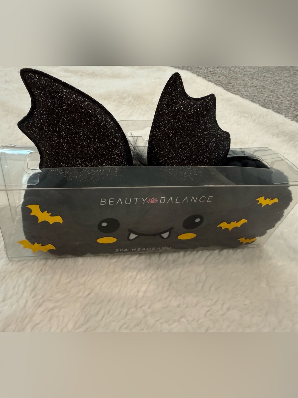 Black Glitter Spa Headband